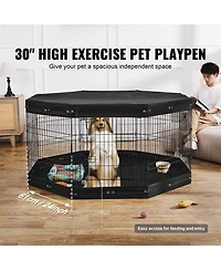Aostirmotor 30" Foldable Dog Playpen