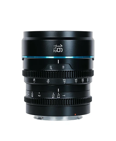 Sirui Nightwalker Series 16mm T1.2 S35 Manual Focus Cine Lens for Rf Mount, Black