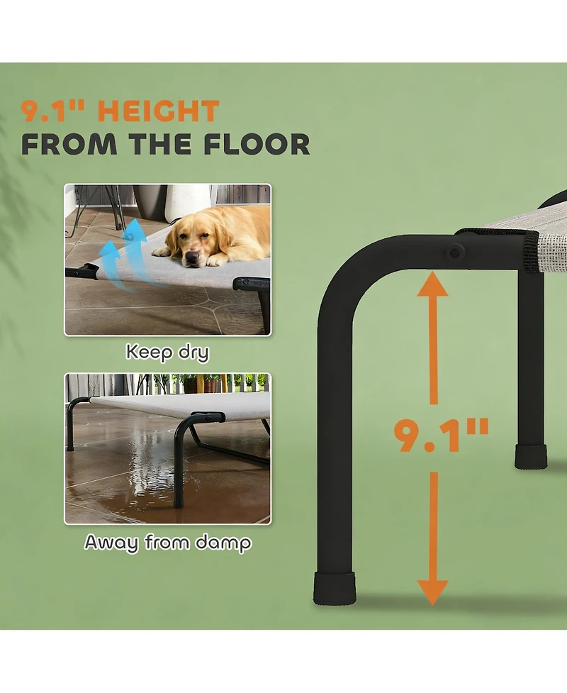 Aostirmotor Elevated Pet Sofa Bed - Modern Raised Lounge for Large Dogs