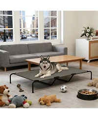 Aostirmotor Elevated Pet Sofa Bed - Modern Raised Lounge for Large Dogs