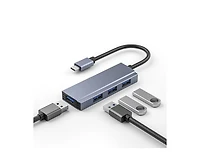 Risokeys 4-in-1 Usb C Hub with 4 Usb 3.0 Ports, 5Gbps High-Speed Data Transfer, Docking Station