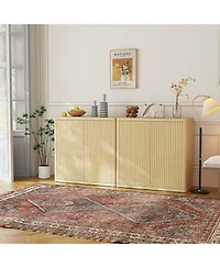 gaomon 34.6-Inch Fluted Door Sideboard