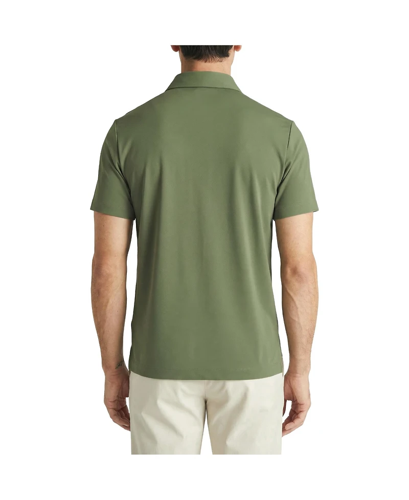 Level 7 Men's Office-Leisure Collection Button Front Seamless Short Sleeve Shirt