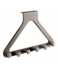 Yigii Over Door Hooks, No Drill, Silent, 6 Hooks, 10.6" Extended, Modern Matte Metal