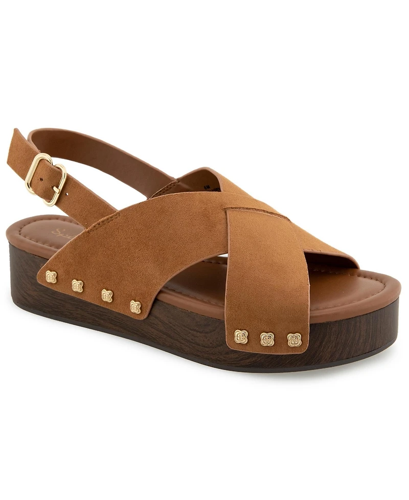 Splendid Women's Quadry Wood Flatform Sandal
