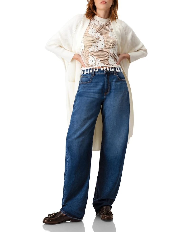 Ivonne Women's Sleeveless Knitted Fringe Top