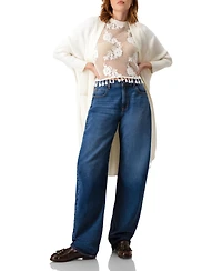 Ivonne Women's Sleeveless Knitted Fringe Top