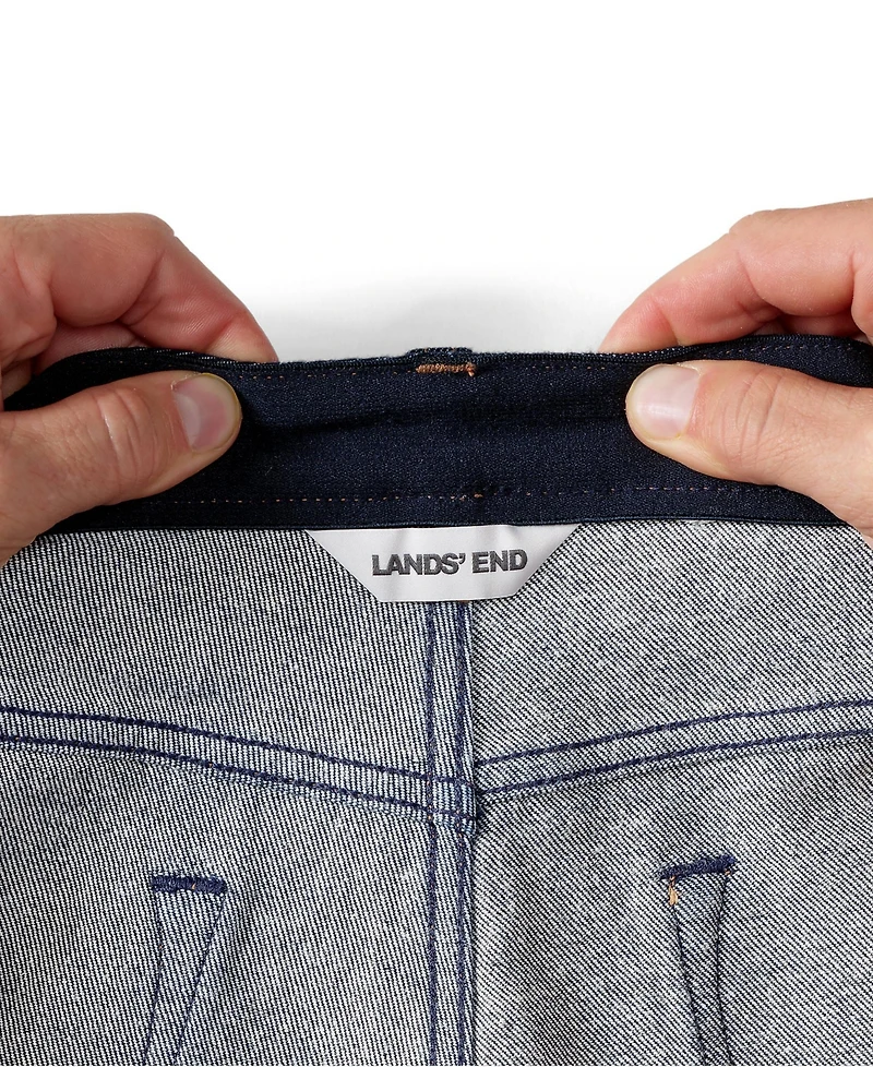 Lands' End Men's Stretch Comfort Waist Classic Fit Forever Blue Jean