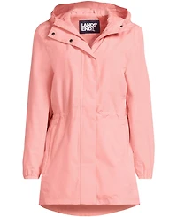 Lands' End Waterproof Hooded Packable Raincoat, Regular & Petite