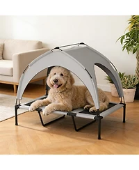 Aostirmotor Elevated Pet Bed, Raised Dog Cot with Breathable Mesh for Enhanced Cooling & Comfort