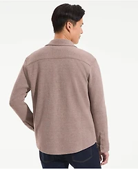 Lands' End Men's Long Sleeve Bedford Button Through Utility Overshirt