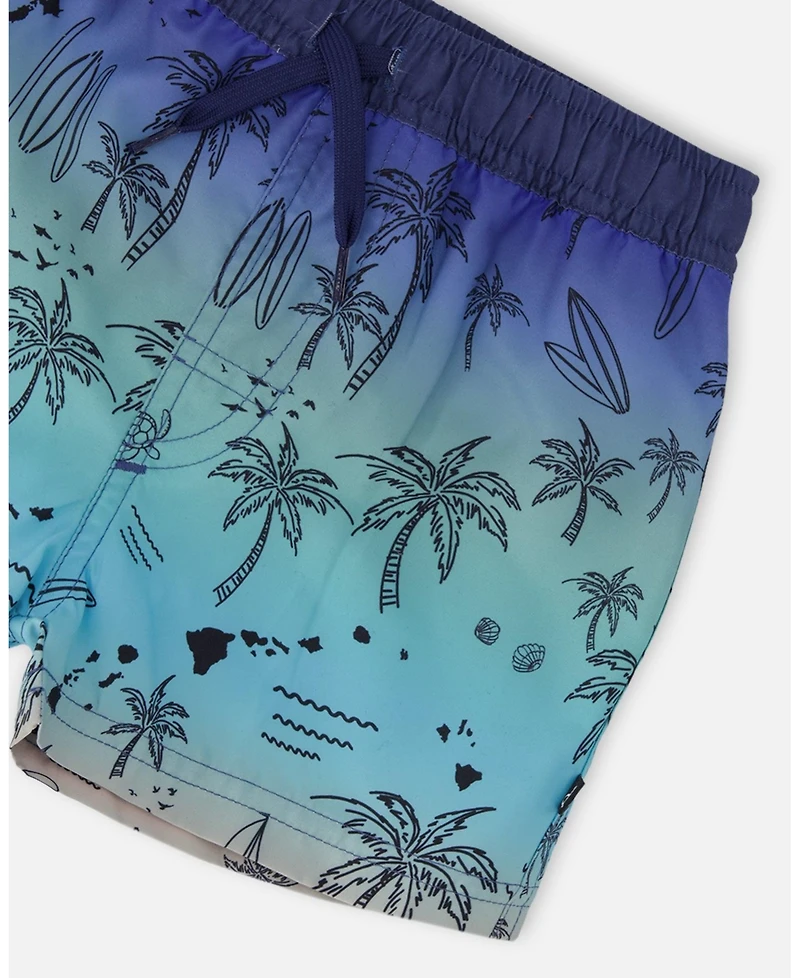 Deux par Boys Boardshorts Beach Print
