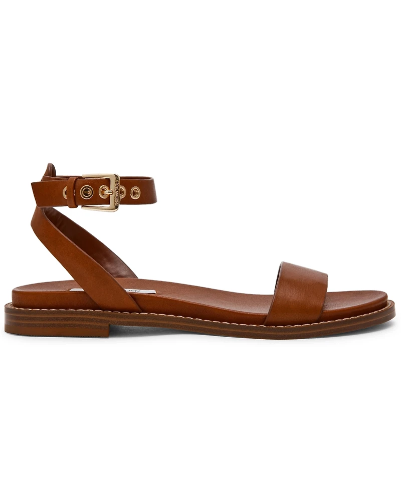 Steve Madden Women's Dandi Round Toe Flat Sandals