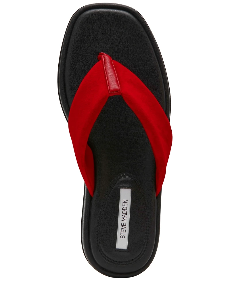 Steve Madden Women's Bella Flatform Slip-On Thong Sandals