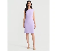 Kasper Women's Stretch Crepe Sheath Dress, Regular & Petite