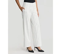 Kasper Women's Ava Striped Wide-Leg Pants