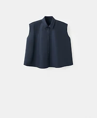 Mango Women's Sleeveless Cotton Shirt