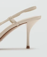 Mango Women's Patent Heeled Shoes