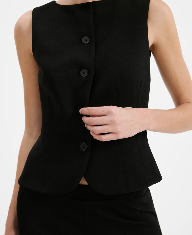 Mango Women's Buttons Suit Vest