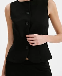 Mango Women's Buttons Suit Vest