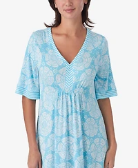 Ellen Tracy Women's Short-Sleeve Tunic Jersey Sleep Dress