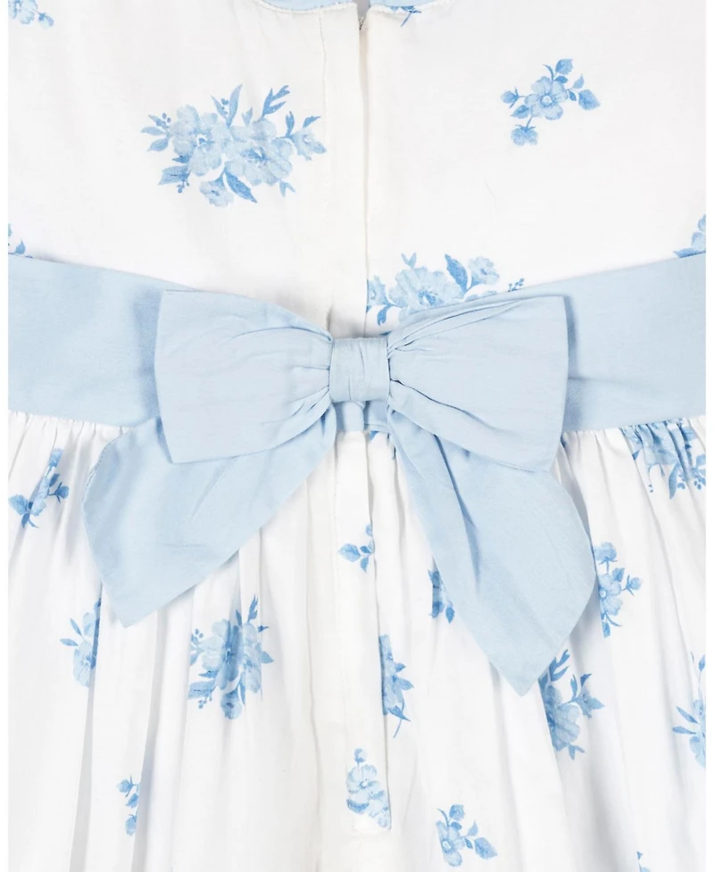 Hope & Henry Toddler Girls Organic Puff Sleeve Sateen Party Dress