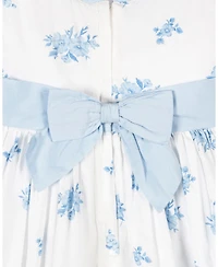 Hope & Henry Toddler Girls Organic Puff Sleeve Sateen Party Dress