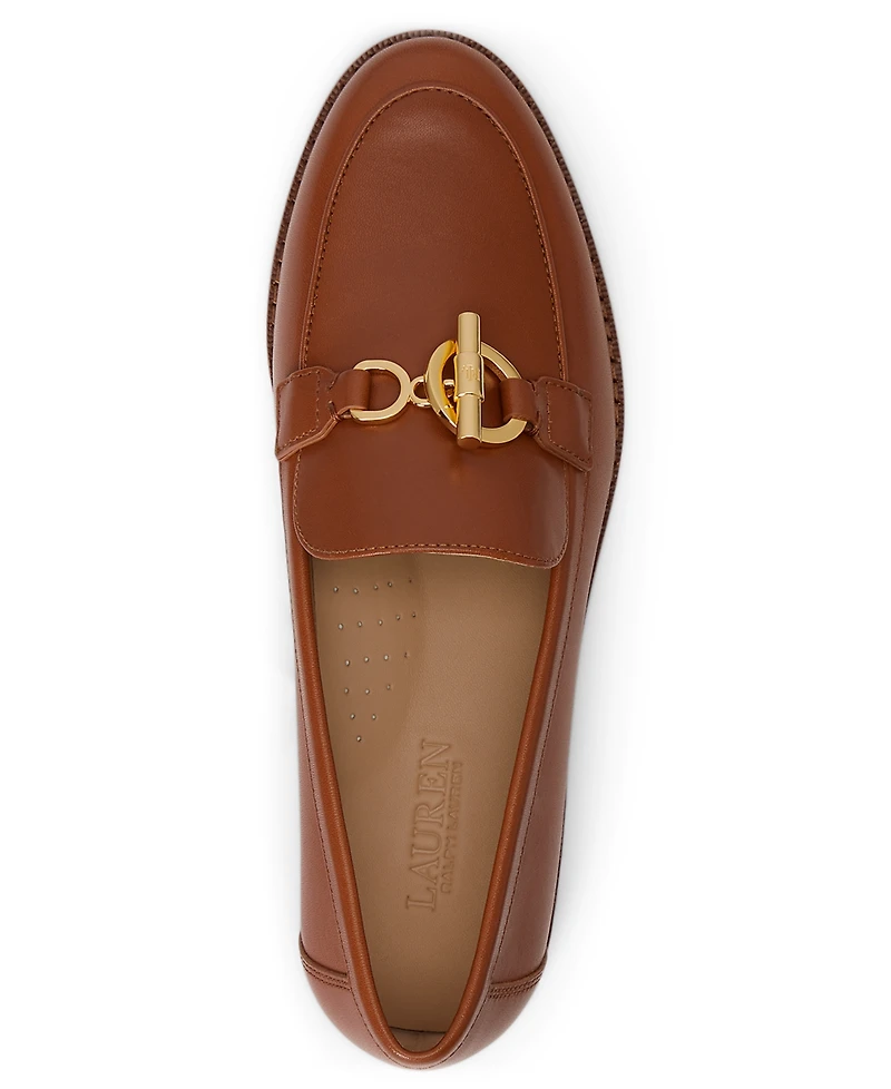 Lauren Ralph Lauren Women's Blaike Leather Round Toe Loafers