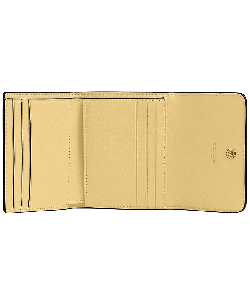 Coach Mila Mini Leather Flap Wallet