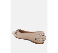 Golini Belt Buckle Detail Ballerinas Women