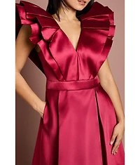 Coast Women's Frill Sleeve Midi Dress