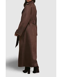 Oasis Women's Cuff Detail Belted Coat