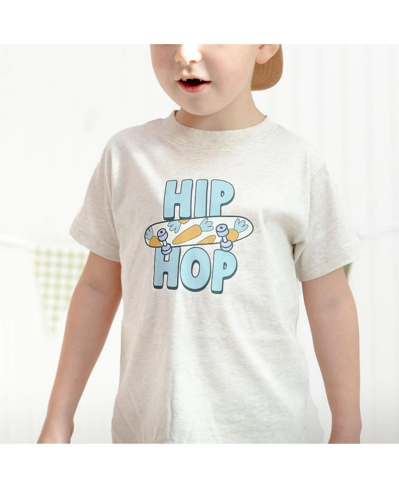 Sweet Wink Toddler Boys Hip Hop Skateboard Easter Short Sleeve T-Shirt