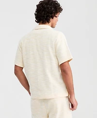 Sun + Stone Men's Dock Knit Boucle Camp Shirt, Macy's Exclusive