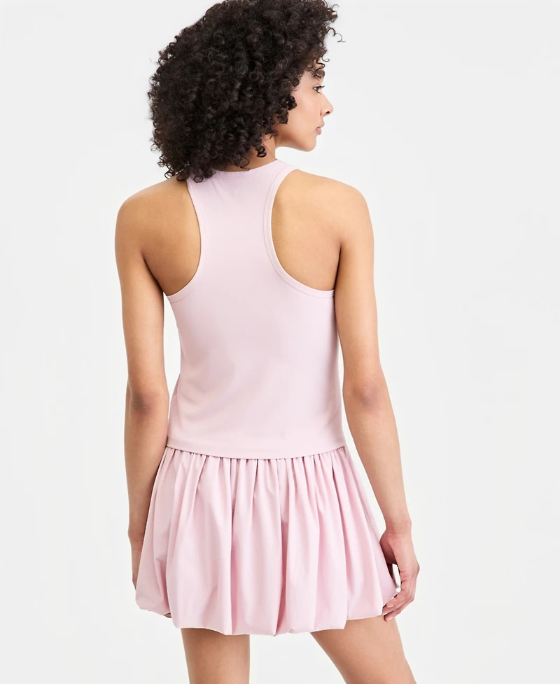 Id Ideology Women's Ribbed High-Neck Tank Top, Macy's Exclusive