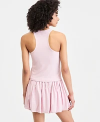 Id Ideology Women's Ribbed High-Neck Tank Top, Macy's Exclusive