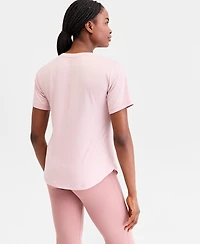 Id Ideology Women's V-Neck Short-Sleeve Performance Tee, Macy's Exclusive