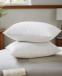 Unikome White Goose Feather & Down 2-Pack Pillows