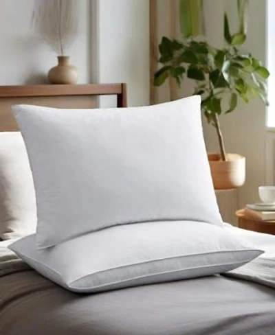 Unikome Medium Soft Goose Down Feather Gusseted 2 Pack Pillows