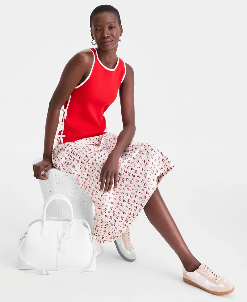 On 34th Women's Printed Midi Slip Skirt, Macy's Exclusive