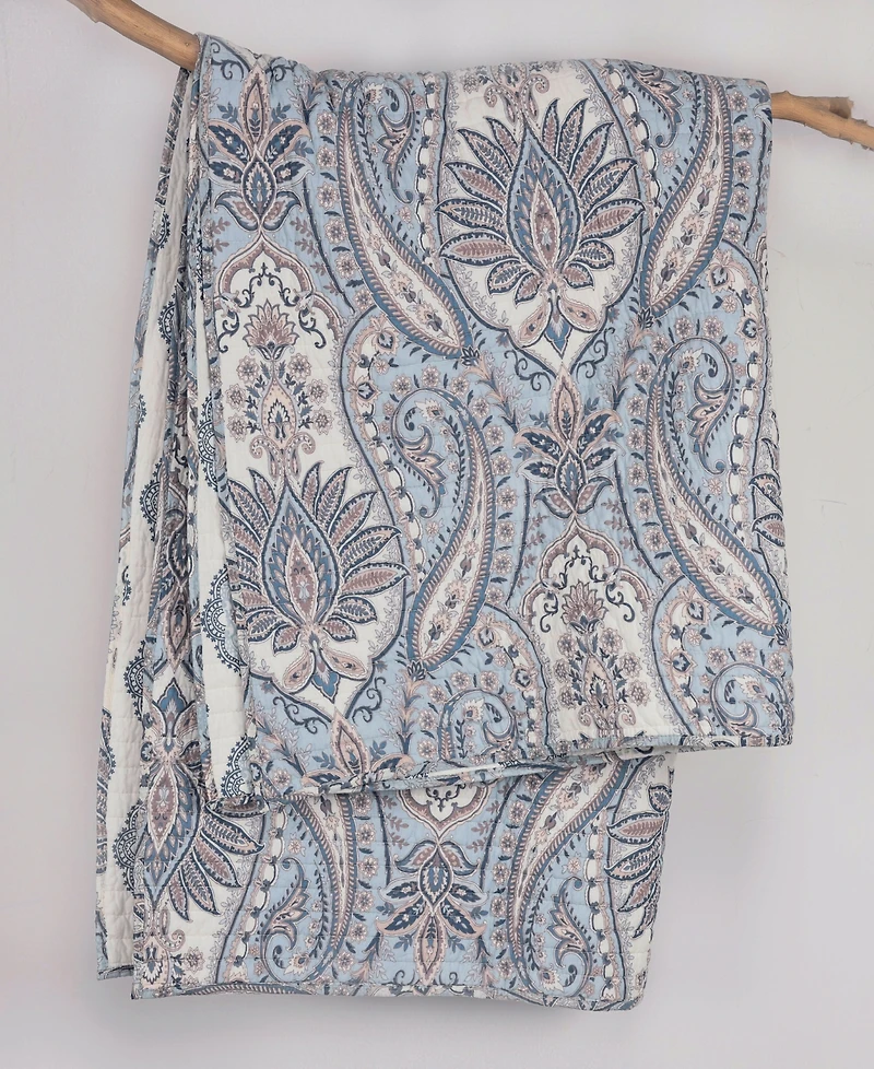 Levtex Kasey Damask Reversible Quilted Throw, 50" x 60"