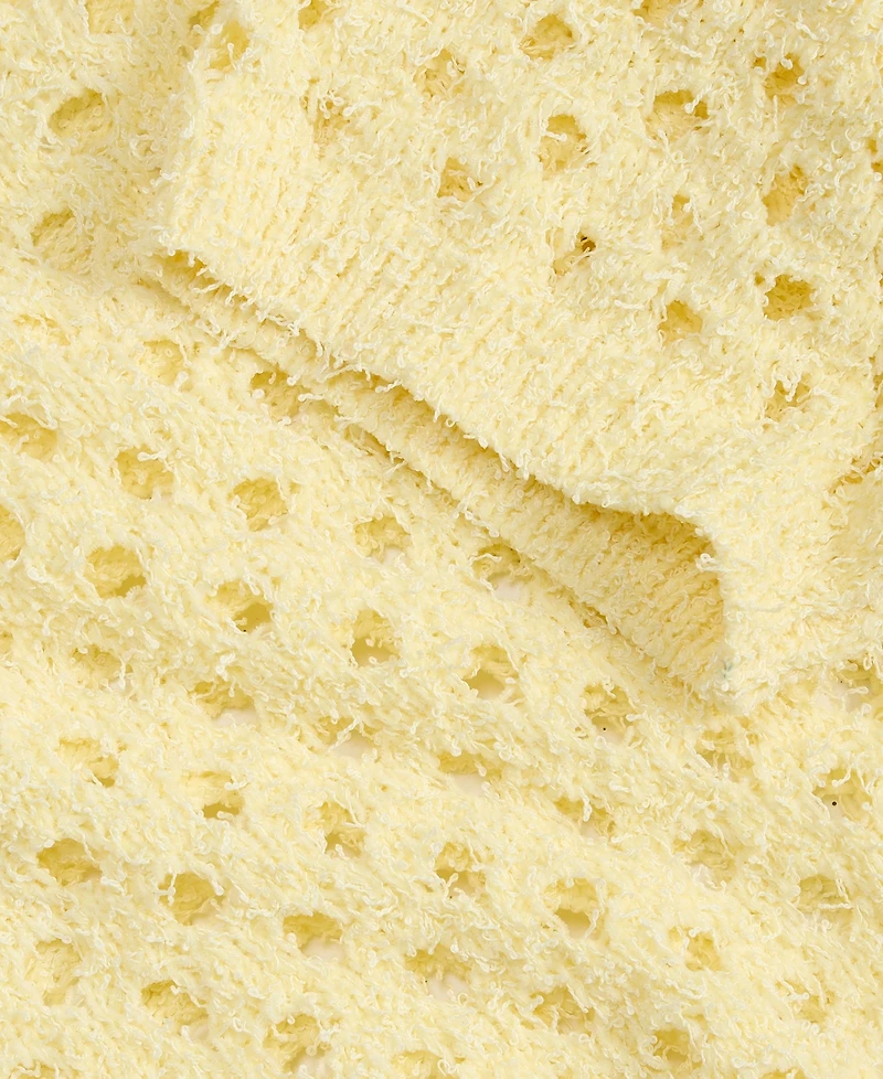 On 34th Women's Open-Stitch Short-Sleeve Sweater, Macy's Exclusive