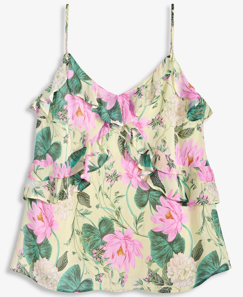 On 34th Women's Printed Ruffle Camisole Top, Macy's Exclusive