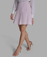 Bcbg Women's Pleated Tweed Mini Skirt