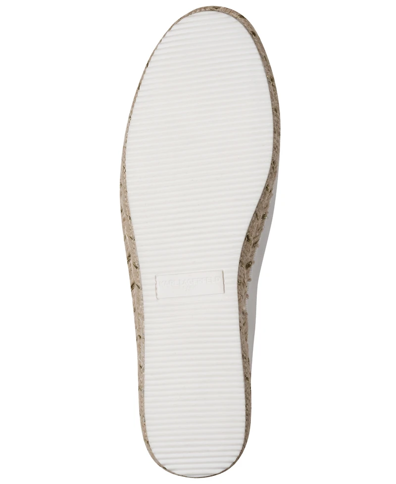 Karl Lagerfeld Paris Women's Michaela Bonjour Slip-On Espadrilles Flats