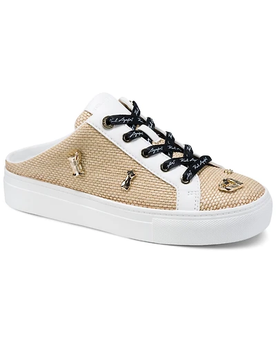 Karl Lagerfeld Paris Women's Cambria Atelier Lace-Up Mule Sneakers