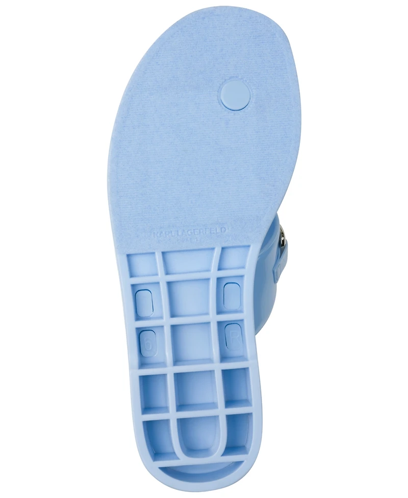 Karl Lagerfeld Paris Women's Vardice Slip-On Flat Thong Sandals