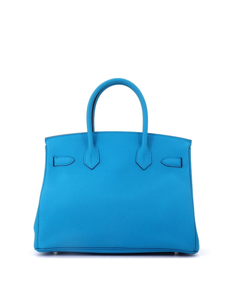 Pre-Owned HERMES Birkin Handbag Togo with Palladium Hardware