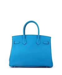 Pre-Owned HERMES Birkin Handbag Togo with Palladium Hardware