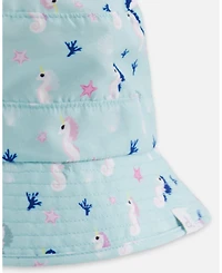 Deux par Toddler Beach Hat Seahorse Print
